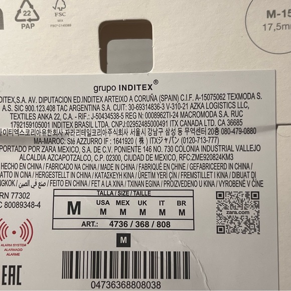 ZARA Double Metal Ring, Silver-tone M - Picture 7 of 7